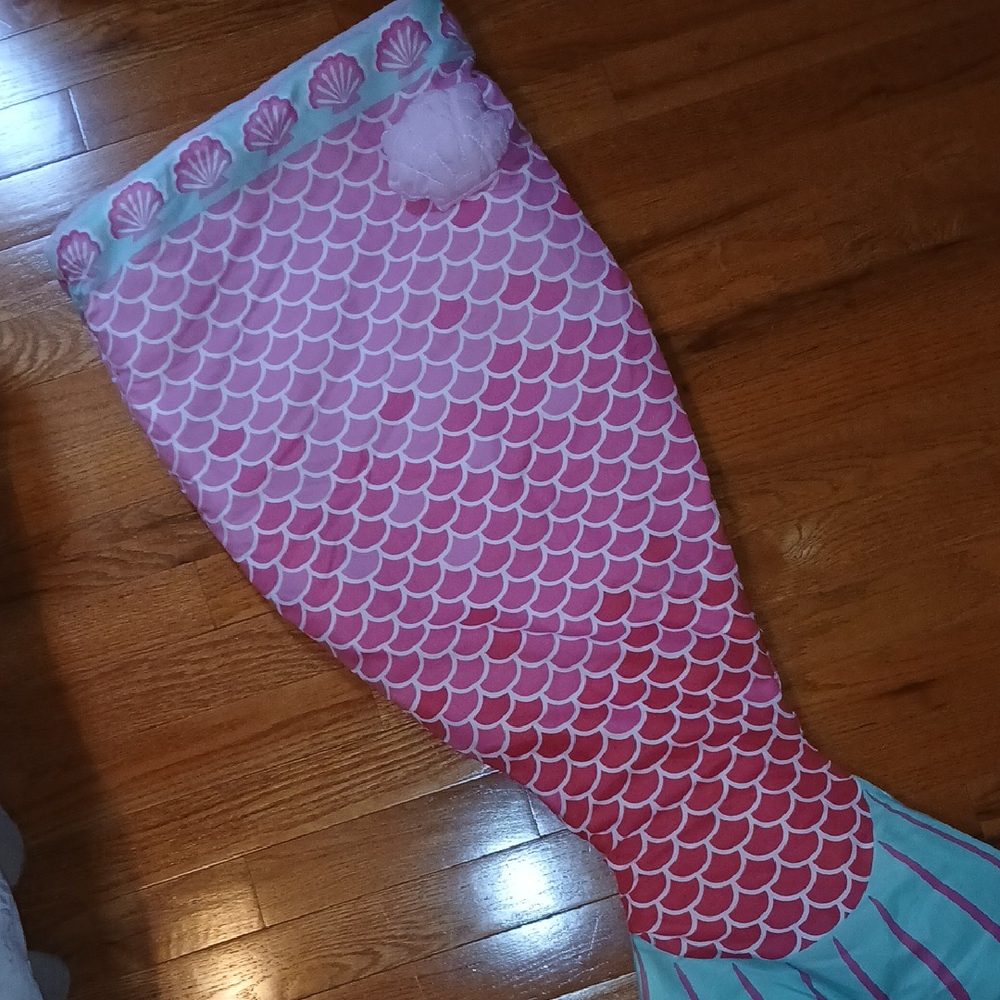 Pink Mermaid Tail Sleeping Bag Blanket for Kids By AUTHENTIC KIDS